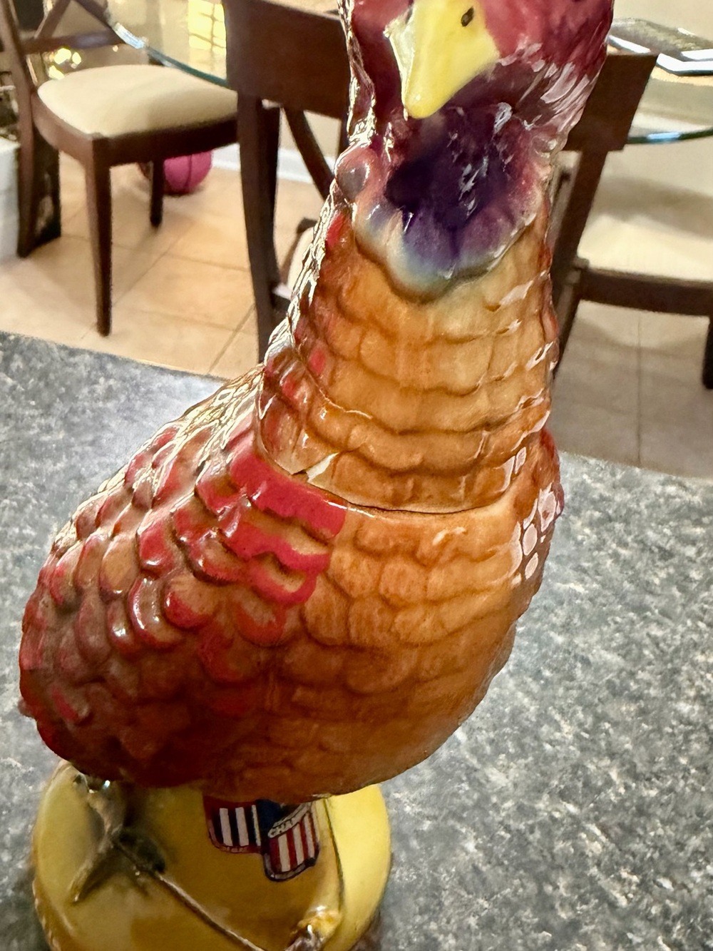 1972 Austin Nichols Wild Turkey porcelain decanter